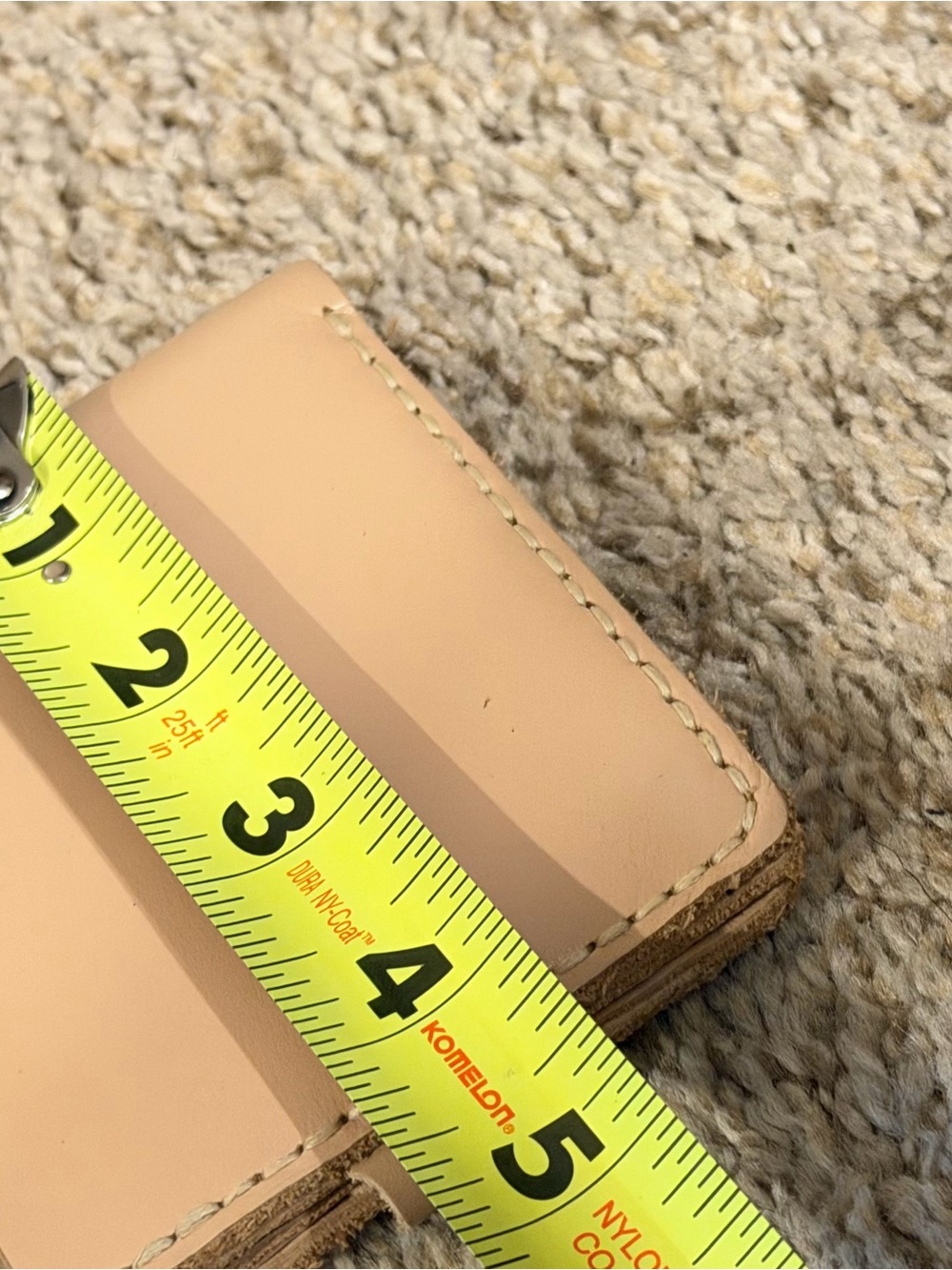 Lucky Nude  Beige Soft Leather Snap Wallet - Picture 10 of 10